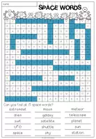 Vorschau - Arbeitsblätter - SPACE - Word search - Seite 2