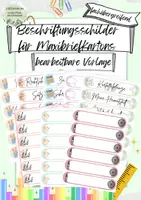 Vorschau - Lehrpläne/Lehrermaterial - Beschriftungsschilder Maxibriefkartons-bearbeitbare Vorlage - Deckblatt