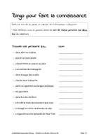 Vorschau - Arbeitsblätter - Bingo pour faire la connaissance (Französisch) - Seite 2