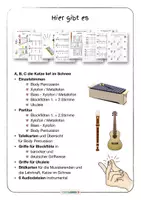 Vorschau - Poster - Musik ABC die Katze lief im Schnee Musizieren • Orff-Intrumente Body Percussion - Seite 1