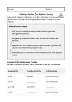 Vorschau - Arbeitsblätter - Frühlingsfarben- das Adjektivtraining - Seite 1