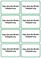 Vorschau - Aufgabenkarten - Sprechkarten zu la famille + Possesivbegleiter + Hobbies - Deckblatt