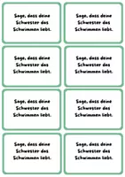 Vorschau - Aufgabenkarten - Sprechkarten zu la famille + Possesivbegleiter + Hobbies - Seite 2