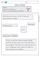 Vorschau - Arbeitsblätter - Aufbau Kleben Briefe Arbeitsblatt - Seite 2
