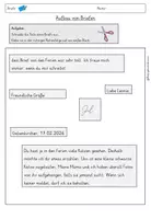 Vorschau - Arbeitsblätter - Aufbau Kleben Briefe Arbeitsblatt - Seite 1