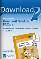 Vorschau - Arbeitsblätter - Hören mit Detektiv Pfiffig 4 - Mit Hörkrimis das Hörverstehen trainieren - Deckblatt