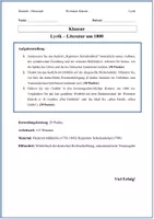 Vorschau - Arbeitsblätter - Friedrich Hölderlin – Hyperions Schicksalslied | Deutsch Klausur Klassik/Romantik + EWH - Lyrik um 1800 - Seite 1