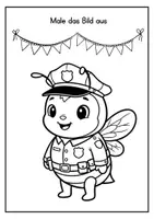 Vorschau - Mal- und Bastelvorlagen - Fasching | Alltag | Ausmalbilder Biene | Bienenklasse - Seite 2