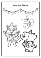 Vorschau - Mal- und Bastelvorlagen - Fasching | Alltag | Ausmalbilder Biene | Bienenklasse - Seite 3