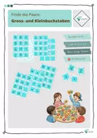 Vorschau - Spiele - Gross und Kleinbuchstaben: Finde die Paare 3x im Set - Seite 1