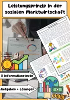 Vorschau - Arbeitsblätter - Leistungsprinzip in der Sozialen Marktwirtschaft - Deckblatt