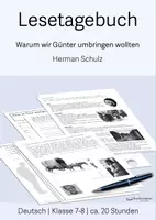 Vorschau - Unterrichtsreihen - Unterrichtsreihe/ Lesetagebuch Lektüre: "Warum wir Günter umbringen wollten", Hermann Schulz, Klasse 7-8, ca. 20 Stunden - Deckblatt