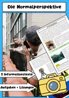 Vorschau - Arbeitsblätter - Normalperspektive Fotografie: Perspektive, Brennweite, Bildkomposition - Deckblatt