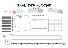 Vorschau - Arbeitsblätter - Zahl des Tages oder Zahl der Woche ZR 100 - Seite 3