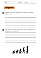Vorschau - Arbeitsblätter - Lamarck Evolutionstheorie: Biologie, Anpassung & Vererbung - Seite 3