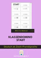Vorschau - Spiele - Klassendomino Stadt (Deutsch) - Deckblatt
