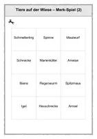 Vorschau - Arbeitsblätter - Tiere auf der Wiese - 1. Klasse - Seite 3