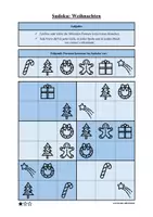 Vorschau - Arbeitsblätter - Sudoku 6x6: Weihnachten & Advent - Logisches Denken fördern! - Seite 1