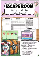 Vorschau - Arbeitsblätter - Escape Room Easter Englisch 6. Klasse 7. Klasse 8. Klasse - Deckblatt