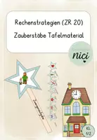Vorschau - Bildkarten - Zauberstäbe Rechenstrategien Tafelmaterial - Deckblatt
