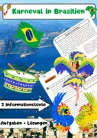 Vorschau - Arbeitsblätter - Karneval in aller Welt Materialpaket: Kultur & Tradition Vergleich - Seite 1