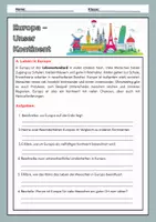 Vorschau - Arbeitsblätter - Europa - unser Kontinent - Seite 2