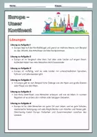 Vorschau - Arbeitsblätter - Europa - unser Kontinent - Seite 3