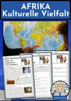 Vorschau - Arbeitsblätter - Afrika - Ein Kontinent mit vielen Gesichtern - Deckblatt