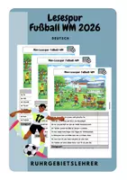 Vorschau - Arbeitsblätter - Lesespur Fußball WM Lesetraining - Deckblatt
