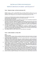 Aperçu - Tests - Sujet blanc pour le thème de terminale temps et cadences de la vie moderne tbac pro - Page de couverture