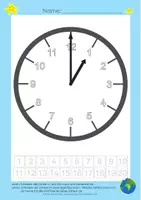 Vorschau - Arbeitsblätter - Uhr: volle Stunde 1-12 Uhr – Arbeitsblätter (Teil 1) - Seite 3