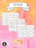Vorschau - Fördermaterial/Inklusion - Lernkärtchen irregular verbs Simple past (Klasse 5/6) - Deckblatt