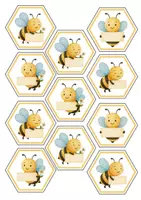 Vorschau - Poster - Namensschilder - Bienenklasse - Seite 1