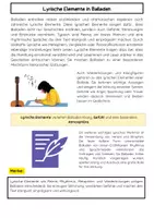 Vorschau - Arbeitsblätter - Lyrische Elemente in Balladen: Reime, Rhythmus & Metaphern - Seite 1