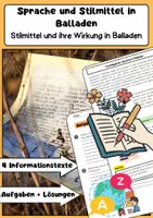 Vorschau - Arbeitsblätter - Balladen Materialpaket: Merkmale, Aufbau, Stilmittel & Vergleich - Seite 1
