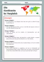Vorschau - Arbeitsblätter - Die Kontinente im Vergleich - Seite 3