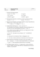 Vorschau - Klassenarbeiten - Klassenarbeit 12. Klasse Gymnasium LK (Integralrechnung) - Seite 1