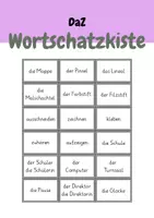 Vorschau - Fördermaterial/Inklusion - Wortschatzkiste DaZ - Deckblatt