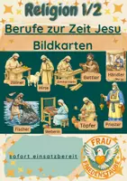 Vorschau - Bildkarten - Berufe zur Zeit Jesu- Bildkarten Religion 1./2. Klasse Umwelt Jesus - Deckblatt