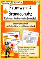 Vorschau - Arbeitsblätter - Komplettpaket Feuer – Experimente, Feuerwehr & Brandschutz | Sachunterricht Klasse 2–4 - Seite 1