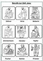 Vorschau - Arbeitsblätter - Berufe zur Zeit Jesu- differenziertes Arbeitsblatt 1./2. Klasse Religion Umwelt Jesu - Seite 2