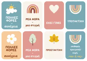 Προεπισκόπηση - Flashcards - Παίζω με τις εγκλίσεις των ρημάτων - Σελίδα 1