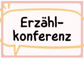Vorschau - Poster - Tafelmaterial: Ablauf einer Erzählkonferenz - Seite 1