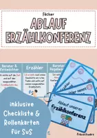 Vorschau - Spiele - Erzählkonferenz Fächer inkl. Rollenkarten & Checkliste - Deckblatt