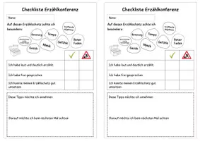 Vorschau - Spiele - Erzählkonferenz Fächer inkl. Rollenkarten & Checkliste - Seite 3