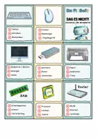 Vorschau - Spiele - Sag es nicht Spiel | Die PixiBots | 35 Karten Ratespiel für Informatik Klasse 5/6 - Seite 1
