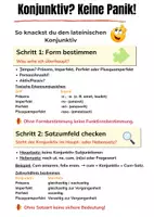 Vorschau - Poster - Latein: Konjunktive? Keine Panik! (Übersicht) - Seite 1