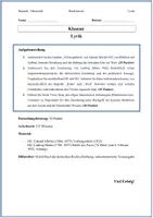 Vorschau - Arbeitsblätter - Klausur Deutsch Lyrik: Biedermeier vs. Vormärz – Mörike „Verborgenheit“ & Börne (Vergleich) inkl. EWH - Seite 1