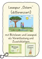 Vorschau - Stundenentwürfe - Kl.2: Lesespur "Ostern" vierfach differenziert mit Vorentlastung und Zusatzblättern (Lehrprobe) - Deckblatt