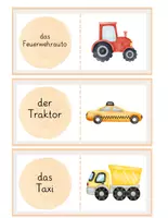 Vorschau - Spiele - Lesedomino Verkehrsmittel – Lesespiel | Grundschule & DaZ - Seite 2